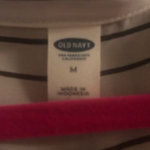 White&black striped blouse